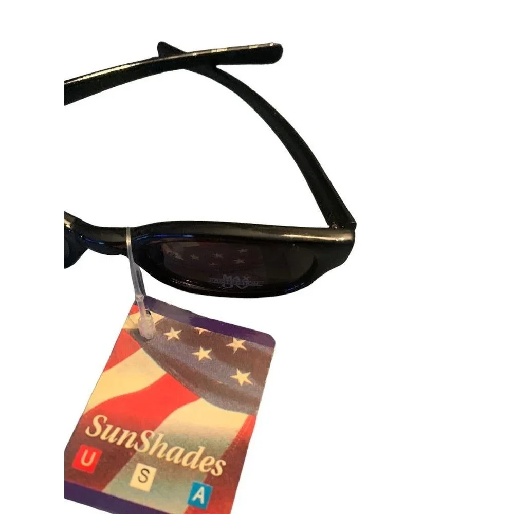 Glance Youth Sunglasses Black Oval Frame UV400 Protection 4300-B New